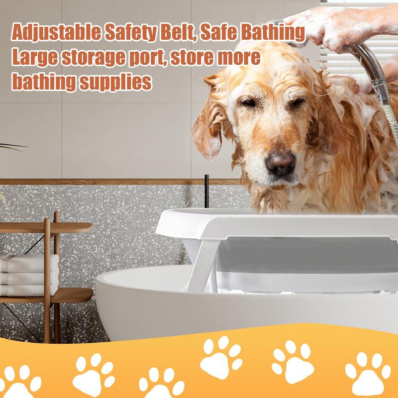 Cat Bath Tub Folding Dog Washing Tub 2 In 1 Shower Bathtub Portable Bathing Station Indoor Outdoor Pet Supplies For Grooming