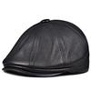 Genuine Leather Sheepskin Newsboy Cap for Men: Stylish Autumn/Winter Beret