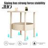 2-Tier Coffee Table Flower Shaped Side with Open Storage Shelf Multifunctional Sofa Nightstands Living Room Bedroom Office Couch Bedside Decorative