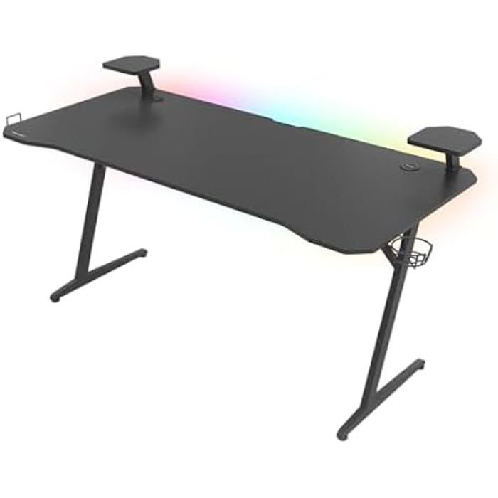 Table De Gaming - GENESIS - Holm 510 RGB - Noir Carbone - 160 X 75 Cm - Multicolore