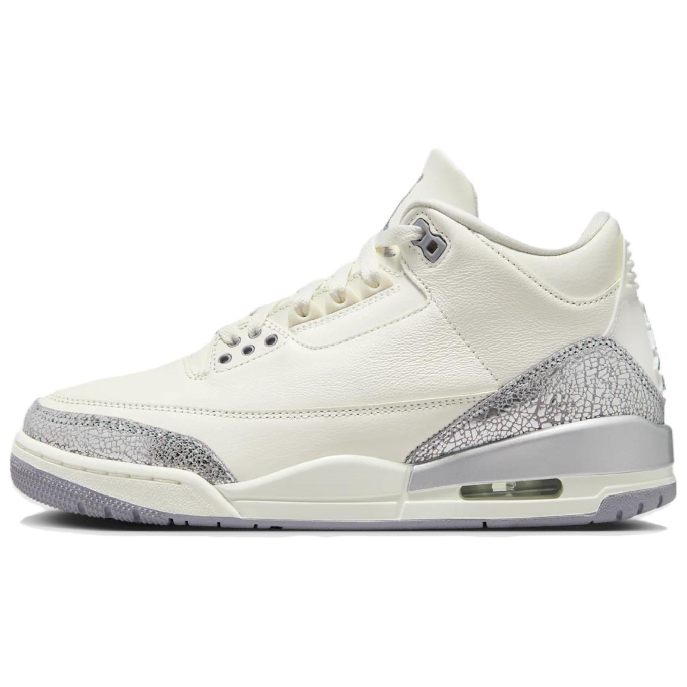 

Новые женские кроссовки JORDAN 3 Retro Sail Cement Grey CK9246-100 36.5