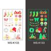 In-Stock Luminous Christmas Temporary Tattoo Stickers for Holiday Party & Window Decoration Gifts