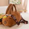 Soft Capybara Bucket Bag Korean Style Cartoon Animal Handbag Gift Panda Crossbody Bag  Work