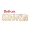 18K Gold Plated Tooth Rapper Jewelry Iced Out Grills For Women Men Hip Hop Teeth Grillz Rhinestones