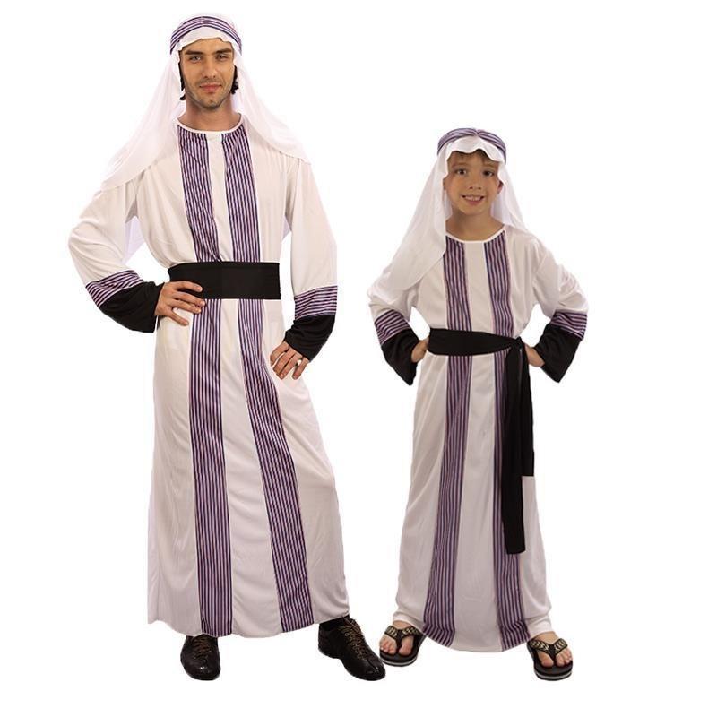 Dubai Clothing People Clothing Women's UAE School Full Set of Children's Middle Eastern Men's Arab Clothing Performances