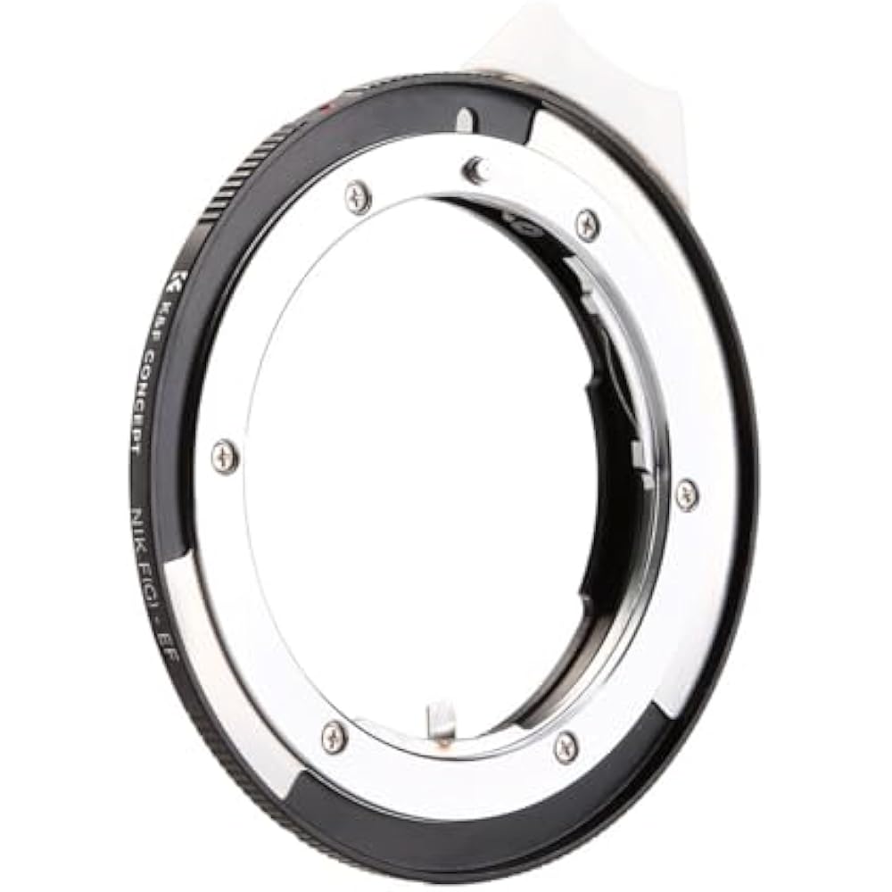K&F CONCEPT Nikon Compatible F (G Type) Lens Adapter, Canon Compatible, EF Mount Conversion, Niko...