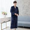Herfst en Winter Super Lange Nachtjapon Dames Verdikte Nachtjapon Koraalfluweel Badjas Slaapkleding voor Koppels