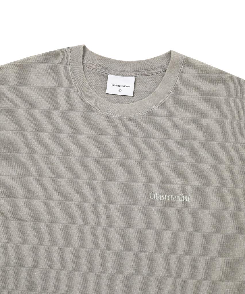 This Is Never That Border Jacquard L/S Tee Graphite