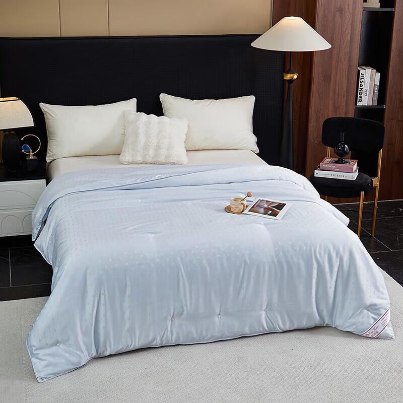 Bijiamen Verona Silver Thread Jacquard Tussah Silk Quilt