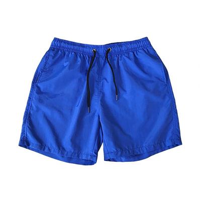 Summer Men Swimwear Beach Shorts Solid Color Elastic Waist Quick-drying Breathable Shorts Trunks Swimming Pants