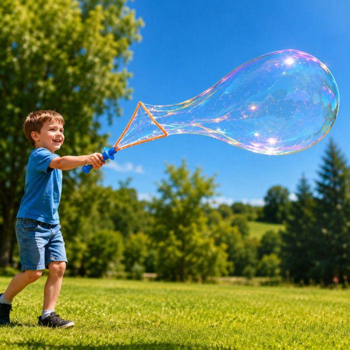 Pack of 16 Giant Bubble Wands 45 Cm – Extra-Large Fan Tip – Assorted Colors