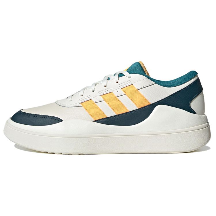Adidas Osade Leather Comfortable Classic Sports Non-Slip Low-Top Lifestyle Casual Shoes Unisex Casual Shoes White Blue Orange IG7320