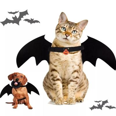 Costume d'Ailes de Chauve-Souris pour Animal de Compagnie Bell Multicolore Tenue Cosplay pour Chiot Vêtements de Transformation pour Chat DIY