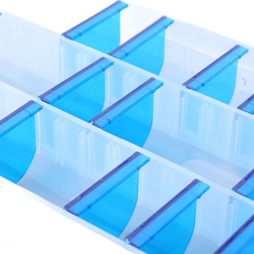 PVC Fishing Organizer Box 25.1*18*3.7cm Portable Fishing Tackle Box  Fishhook Storage