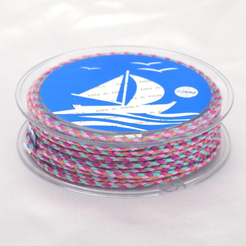 Colorful Carrying Strap Braided Rope Hand-Made Cotton Threads Handcraft Braiding Rope Braided Rope Bracelet Braiding Thread Crafts Tassel DIY Material