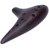 12?Hole Alto C Ocarina Dolomite Shell Classic Flute Instruments for Professional Beginner
