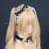 Japanese Side  Bow Headband Crown Pearl String Headband Lolita Hairy Clip Korean Accessories