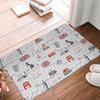 Felpudo Antideslizante Alfombra para Puerta Alfombrilla Alfombra de Baño Cocina Baño 40*60cm
