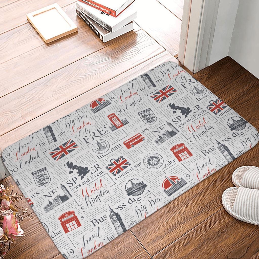 Felpudo Antideslizante Alfombra para Puerta Alfombrilla Alfombra de Baño Cocina Baño 40*60cm
