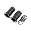2Pcs 15mm To 12mm Thru Axle Side Cover Adapter Aluminum Zinc Zinc Alloy Front Thru Axle Adapter  Road Bike