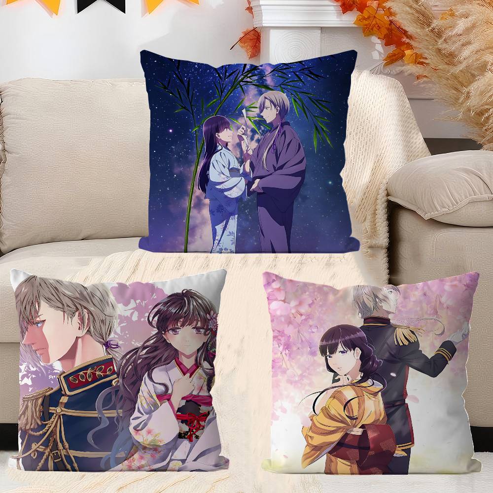 Anime-M-My Happy Marriage Pillow Anime Pillow Sofa Bed Head Pillow Cover Cushion Cover 45x45 Cm Fashion