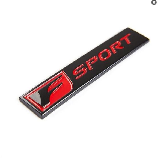 3PCS 3D F-Sport Emblem Side Fender Tailgate Badges Roof For IS250 350 GS35 450
