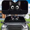 Cute Black Cat Car Sunshade - Universal Heat Resistant And Scratch Resistant Window Sunshade with Attractive Peeping Cat Design