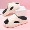 Versatile women's summer outer wear thick-soled soft non-slip slippers indoor heightening deodorant advanced cool slippers men