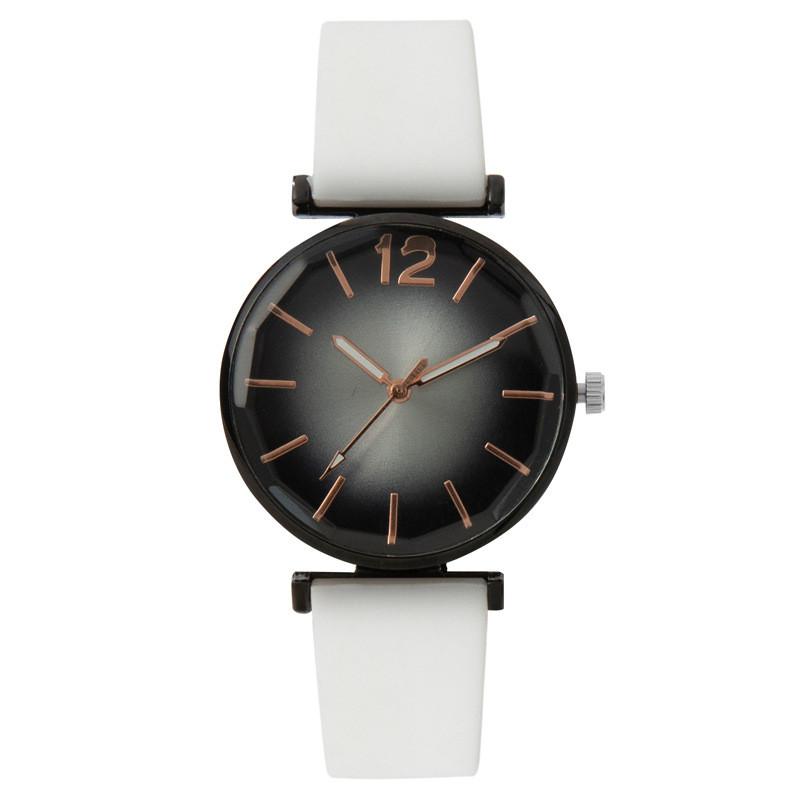 

Fashion Ladies Quartz Watch With Leather Strap For Casual Womens Accessories білий