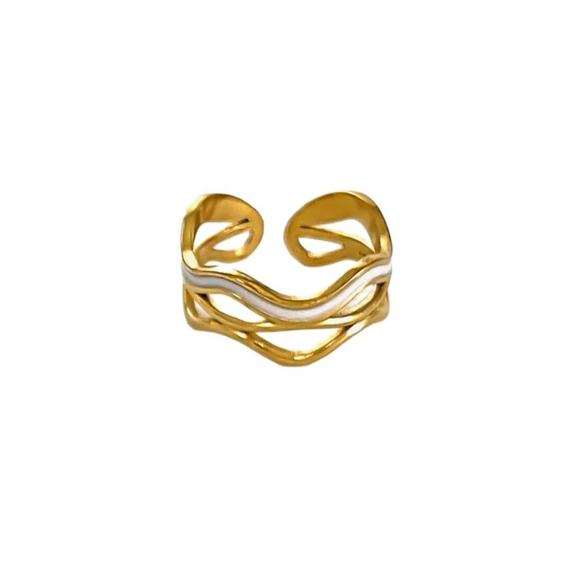 Elegant Finger Rings Party Accessories Geometric Weddings Rings Stainless Steel Texture Suitable for Fashion Casual Look