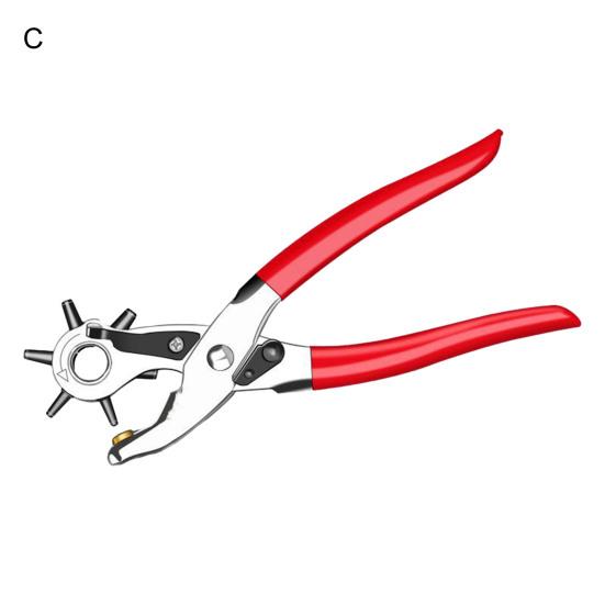 Yousheng Multi-purpose Punching Pliers Heavy Duty Faux Leather Hole Punch Belts Bands Shoes Straps Dog Collars Fabric DIY Craft Projects Puncher Tool