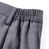 Unisex Light Gray Wrinkle-Resistant Straight-Leg Dress Pants