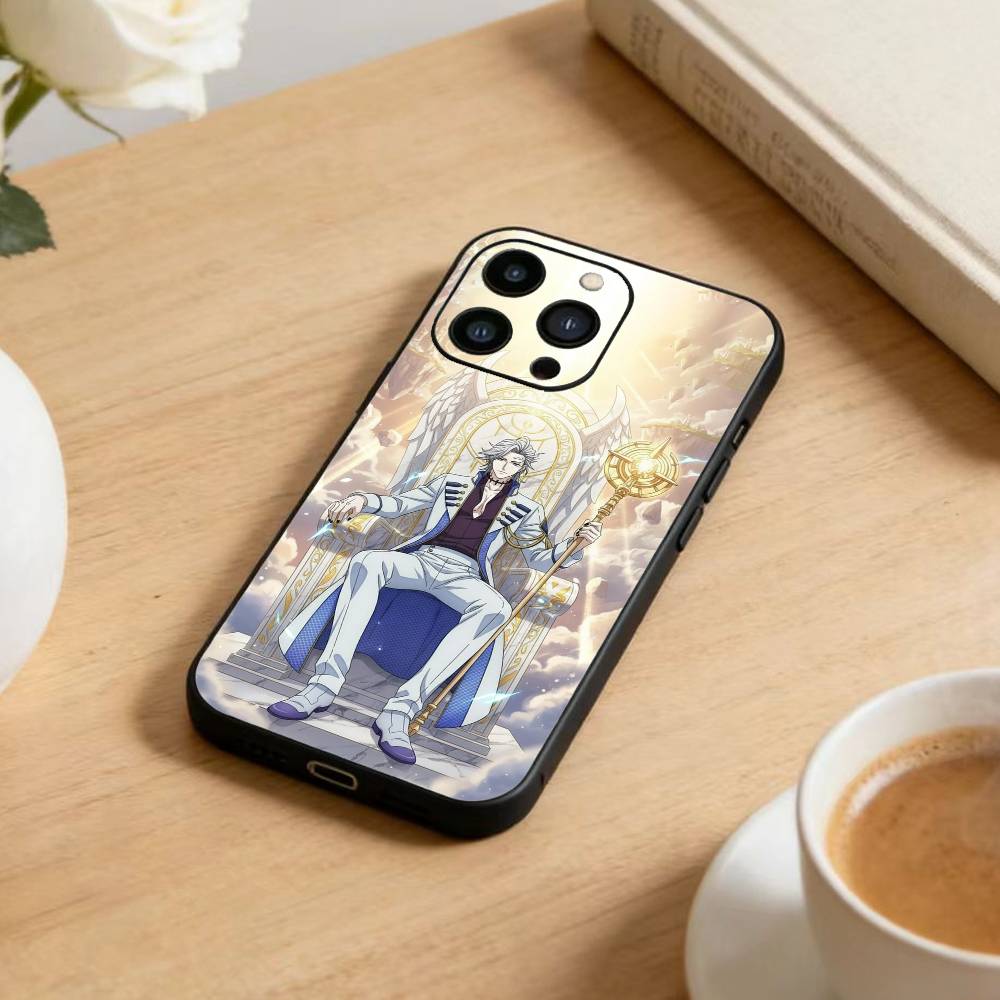 D-Record of Ragnarok Anime Phone Case For iPhone 17 16 15 14 13 12 Max Plus Silicone Black Cover