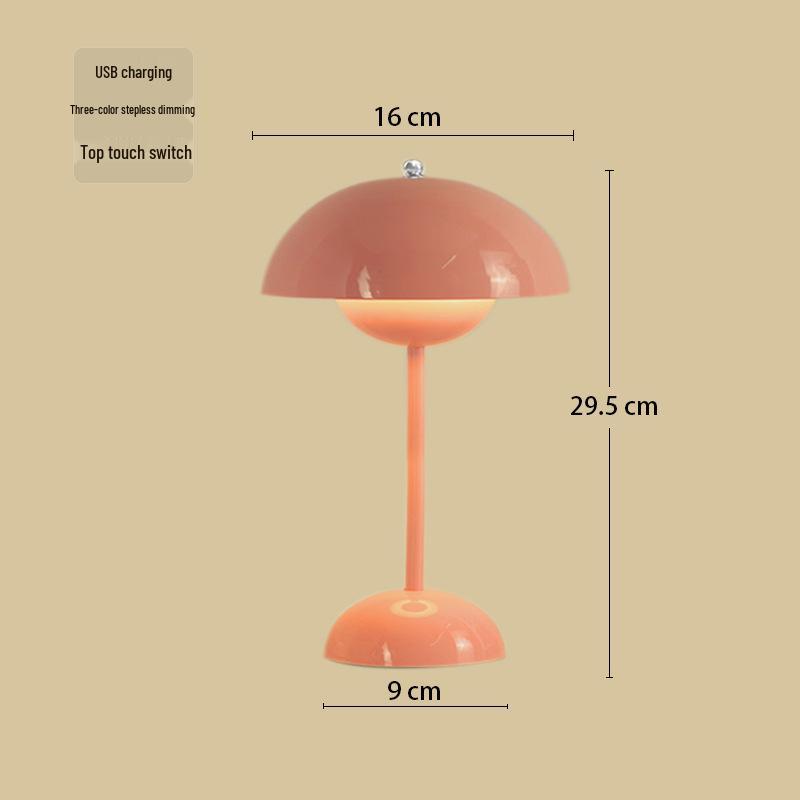 Small Nordic-style Bedside Table Lamp - Long-lasting, Multi-purpose Desk and Night Light