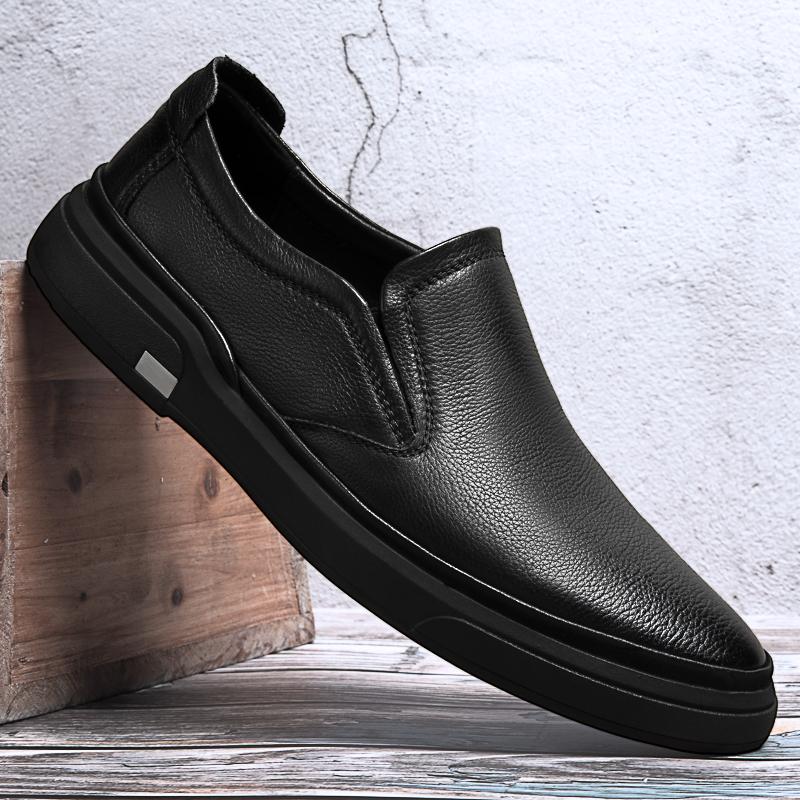 Luxury Brand Spring Men Loafers Genuine Leatherr Mocasines Top Quality Slip-On Flats Classic Driving Shoes Leisure Walk Footwear