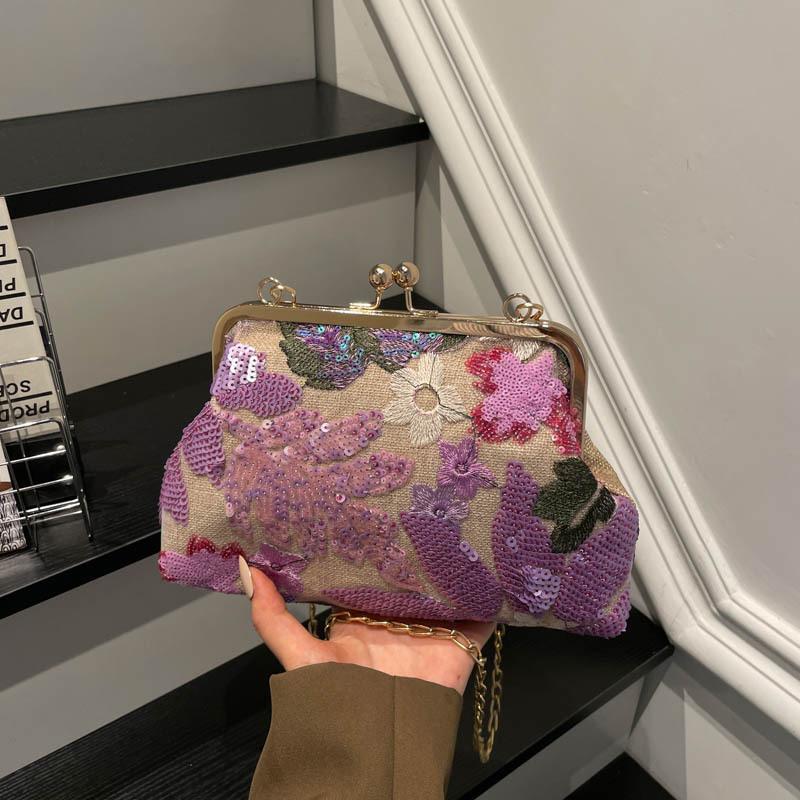 Style Bag - Retro Crossbody Bag - Chinese Style Handbag - Chain Bag