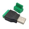 USB Adapter Shielded Connector Replacement Parts Terminal USB2.0 4-pin 50 53mm Male Female To 5P PVC Accessories