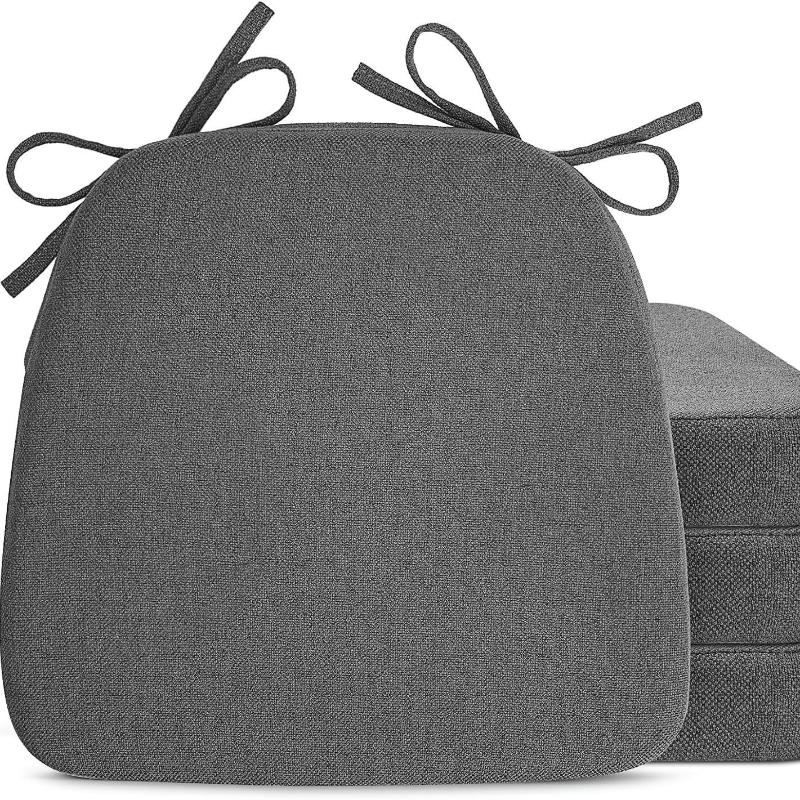 Nuovo Cuscino per Sedia Spesso 5 cm a Forma di Ferro di Cavallo Colore Unico Facile da Pulire Morbido Rimovibile Antiscivolo Stile Semplice Decorazione per la Casa