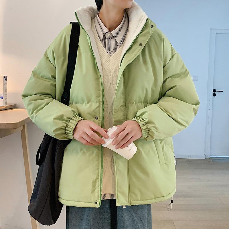 Men's Loose Casual Cotton Jacket Long Hip-Length Warm Winter Daily Coat