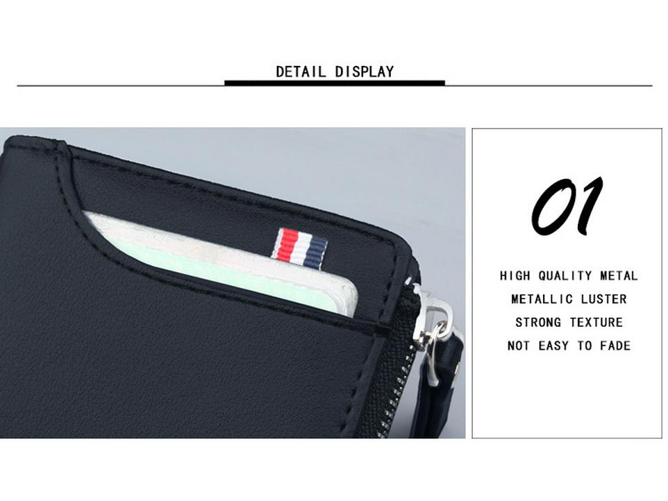 Men's Vintage Short Zipper Wallet