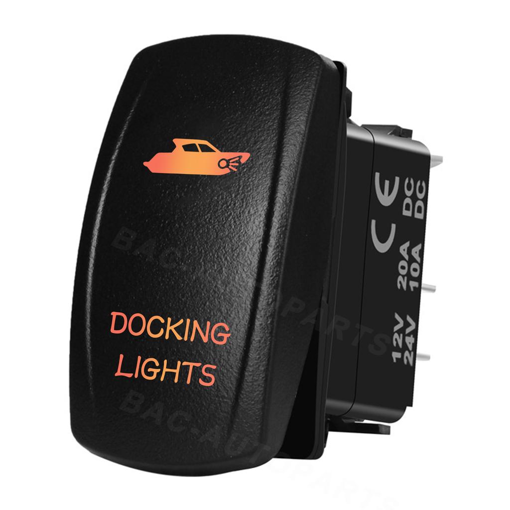 12V/24V Waterproof Backlit Marine Rocker Switch For Yacht Fishing Boat Sailboat Cruiser Navigation Anchor Lighting Fuel System Battery Switches5