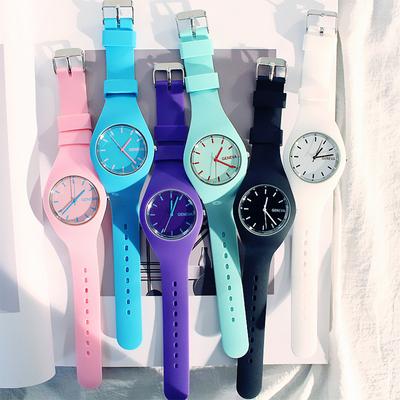 Students Couple Cute Sweet Style Watches Simple Jelly Quartz Watch