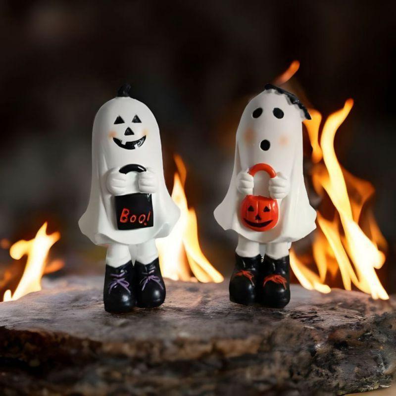 Halloween Cute Ghost Resin Decoration Funny Ornament