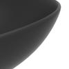 Ceramic Wash Basin Dark Grey Round