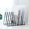 Desktop   Rack Rustproof Simple   Geometric Iron File Holder Decoration for   Study Living Room