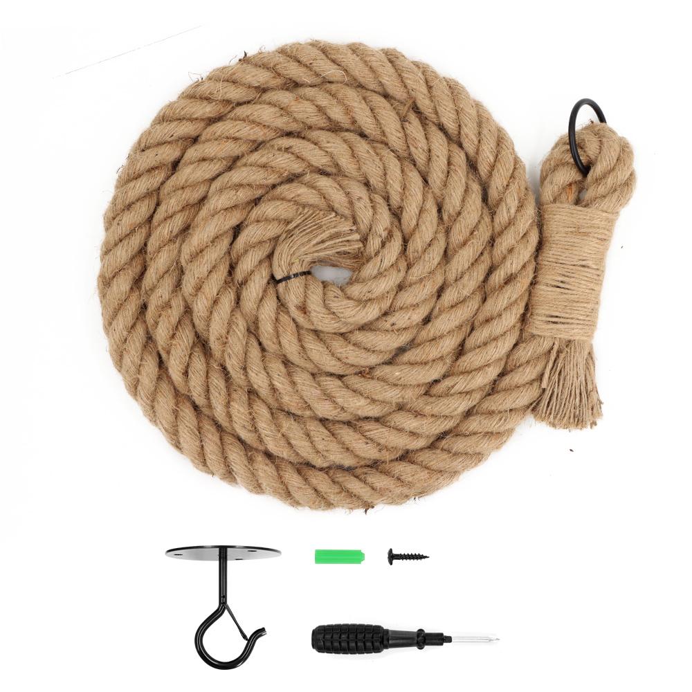 3m Ceiling Cat Climbing Rope Jute Rope Wall-mounted Solid Wood Pet Home Suitable for Cats To Climb and Play