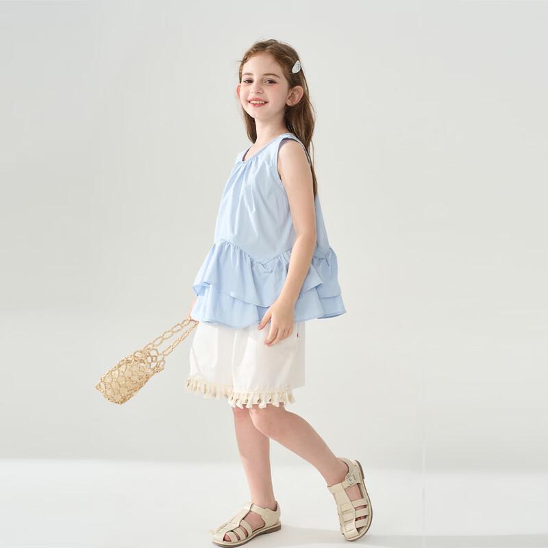 Girl's Ruffle Vest & Shorts Summer Set