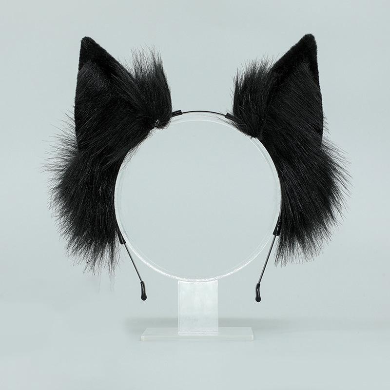 Handcrafted Plush Cat Ear Headband for Cosplay & DIY