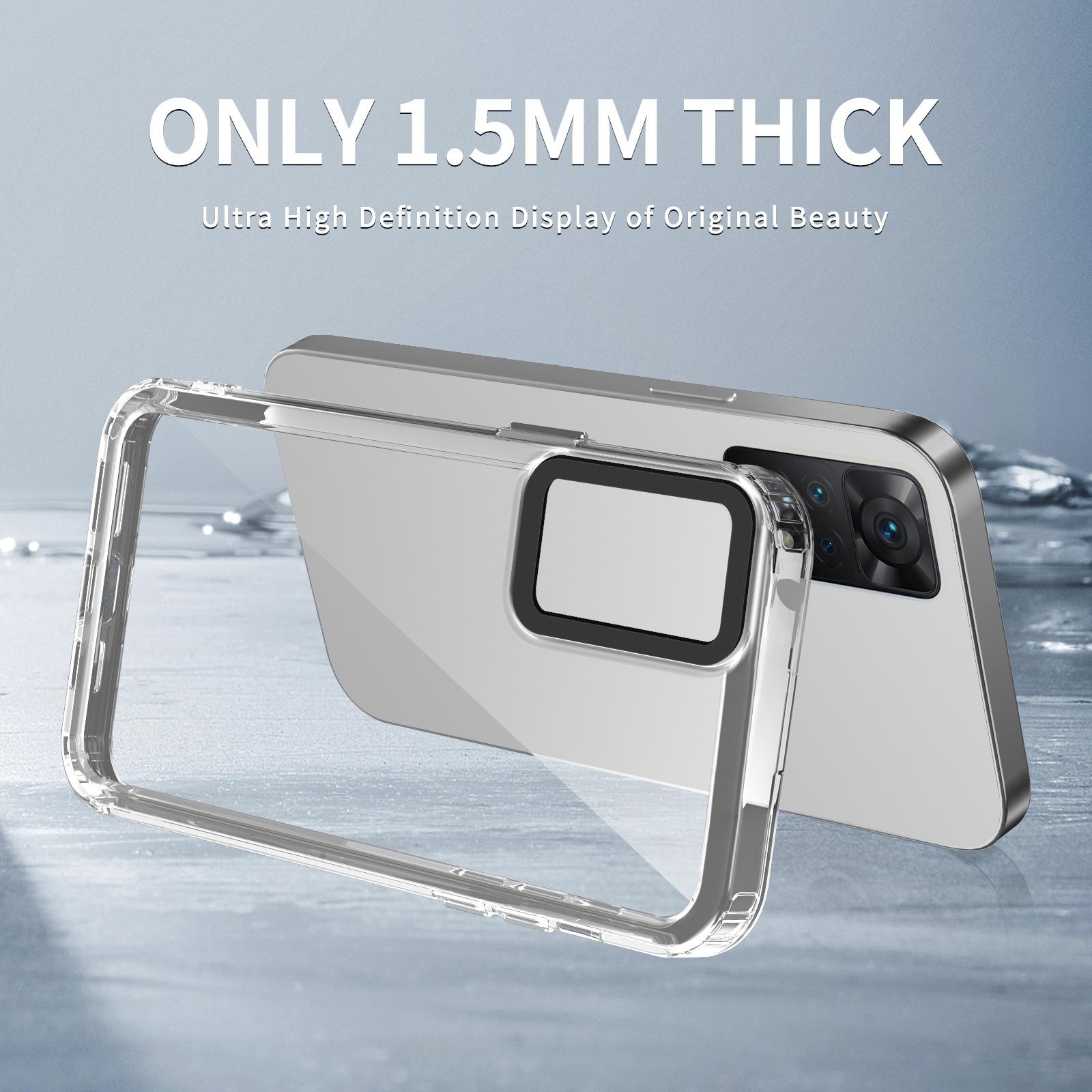 

For Xiaomi Redmi Note 11 Pro 5G (Qualcomm)/11 Pro 4G (MediaTek)/Note 12 Pro 4G PC+TPU Clear Case Transparent