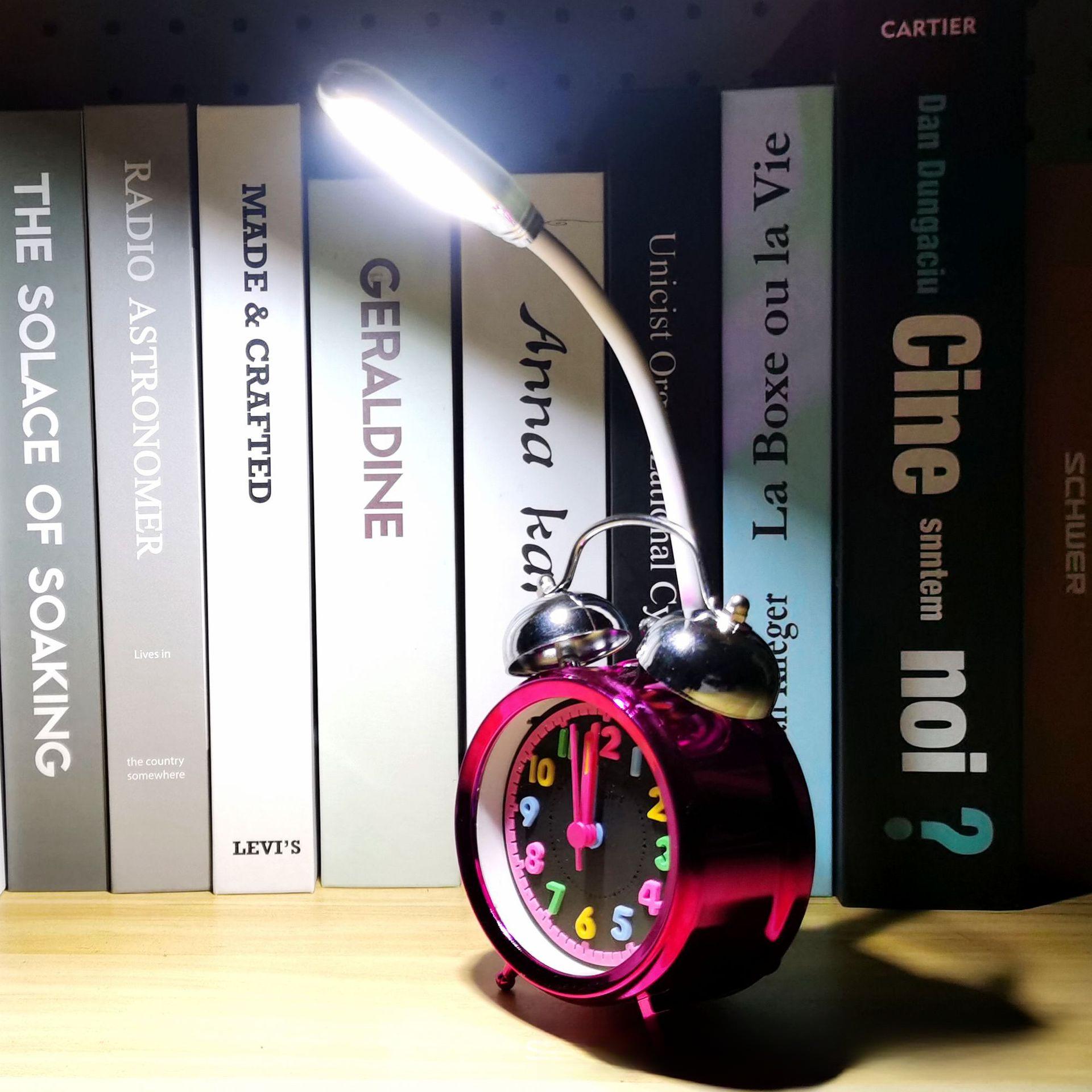 

Будильник студенческий мультяшный ночник общежитие учеба чтение маленькая настольная лампа защита глаз светодиодный свет